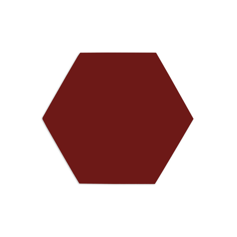 Hexagon Oxblood 3"