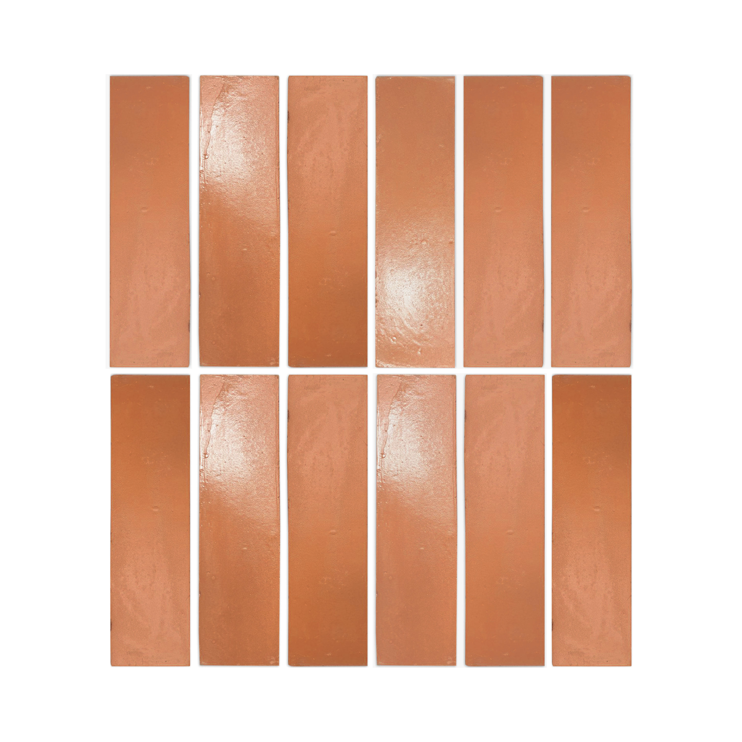 Pressed Terracotta Red 3x11