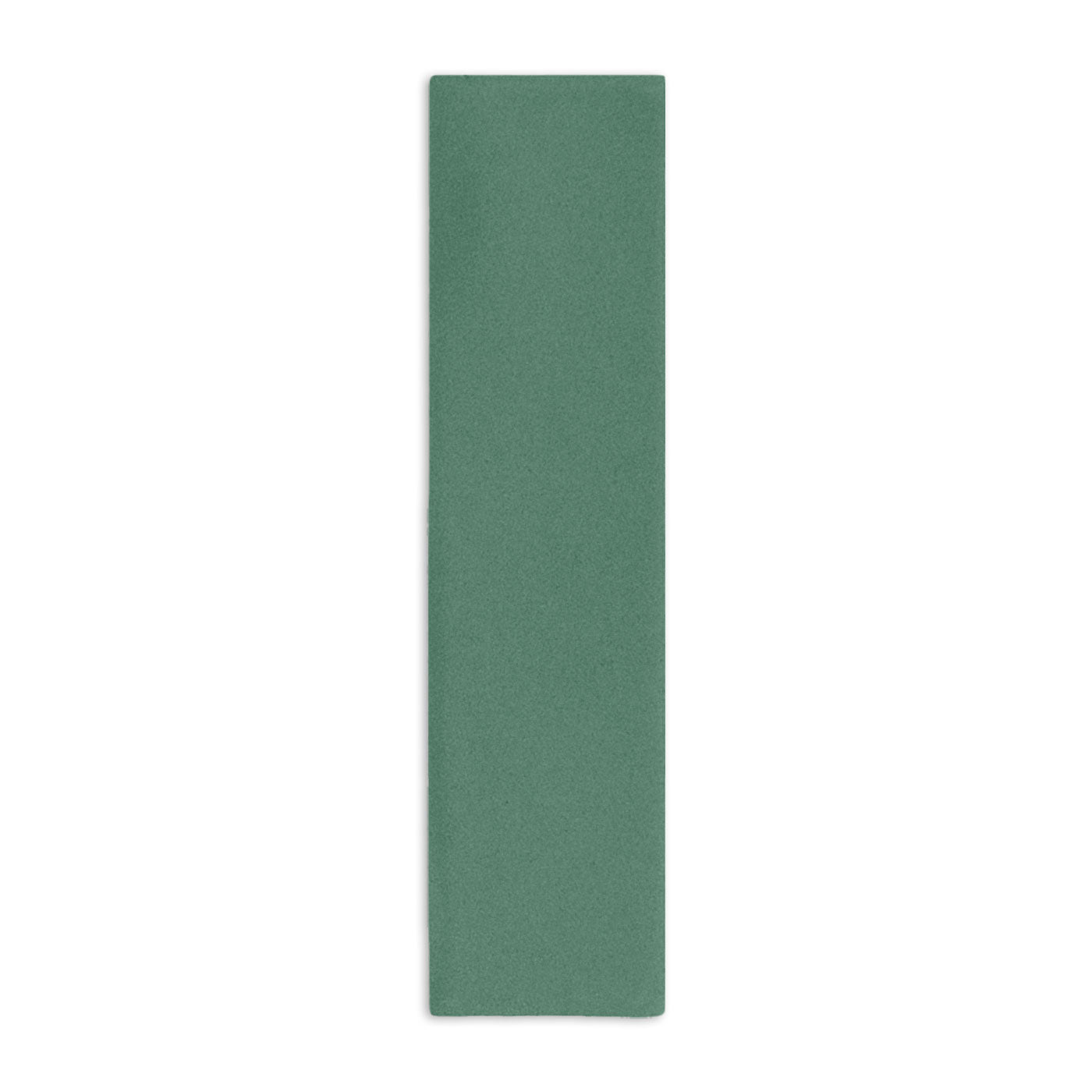 Green 3x12 Shop Shape Clay tile by Clay Imports, a vertical rectangle with a subtle textured finish.