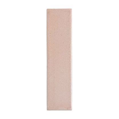 Opaque light beige rectangular clay tile by Clay Imports, with a natural, textured surface.