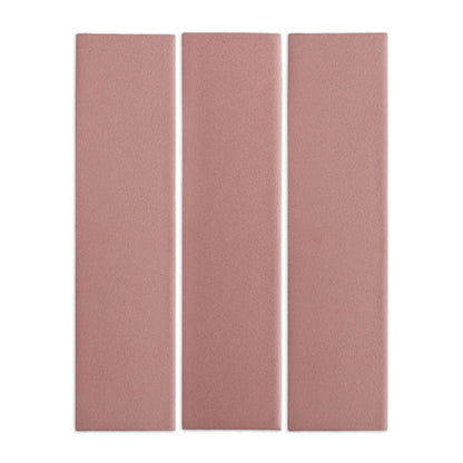 Pink Granite clay tiles by Clay Imports, arranged as three textured rectangular panels.
