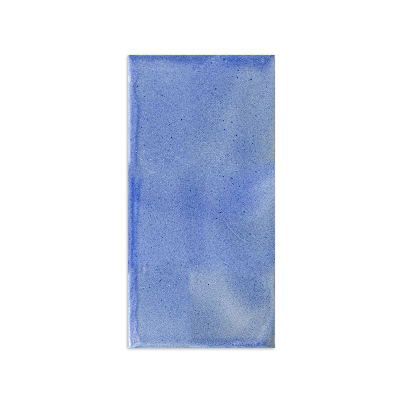 Rectangular blue clay tile by Clay Imports