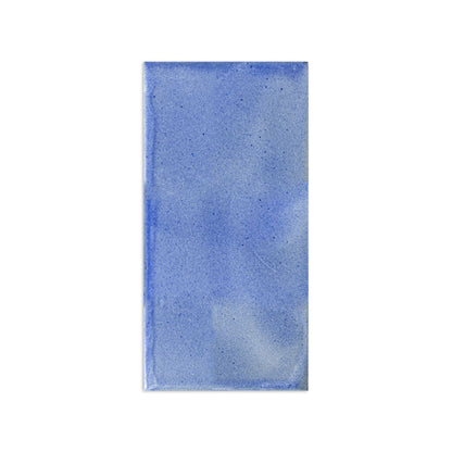 Rectangular blue clay tile by Clay Imports