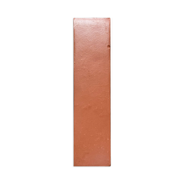 [Sample] D'Hanis Red Terracotta Satin 3"x12"