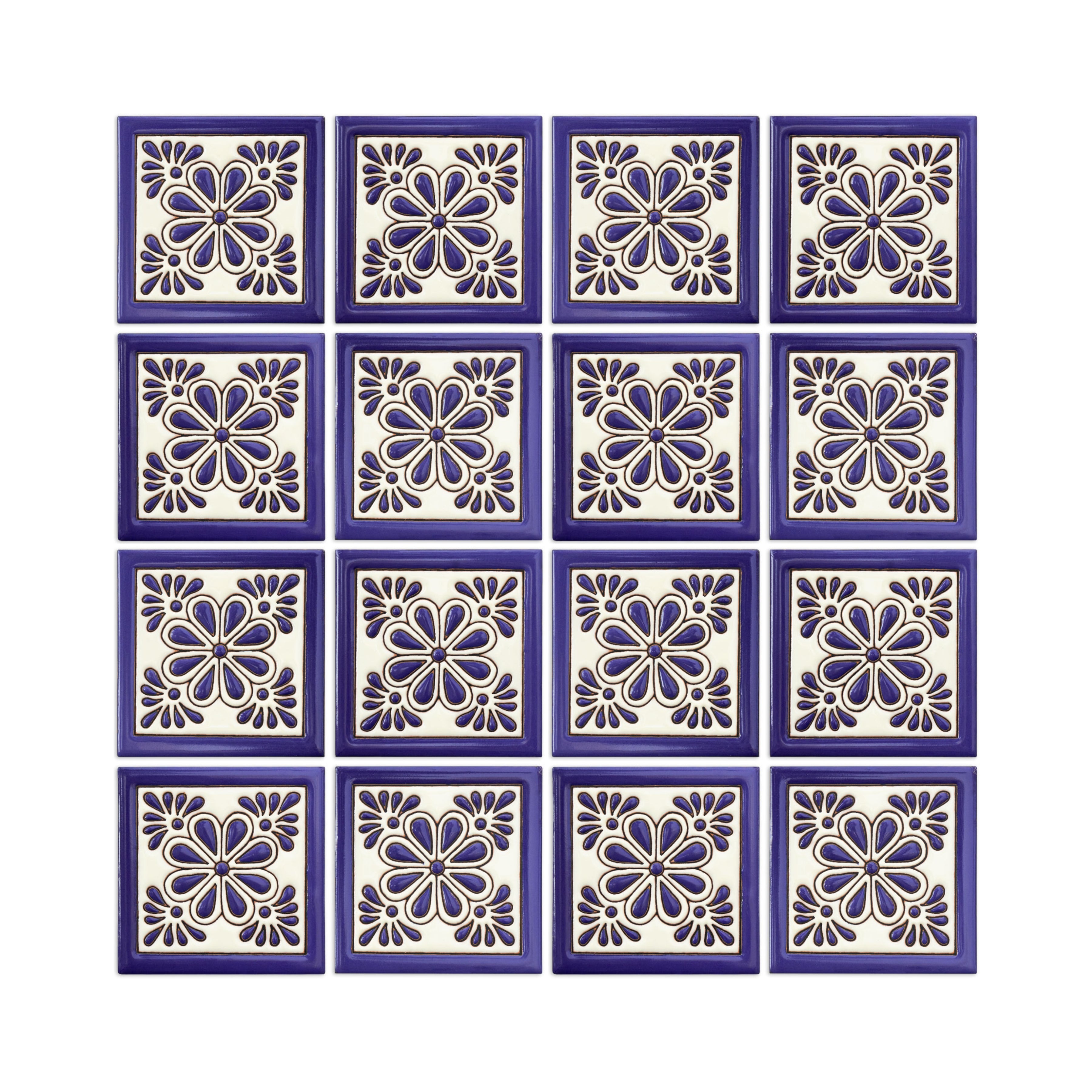 Relief Gerbera Tile 4