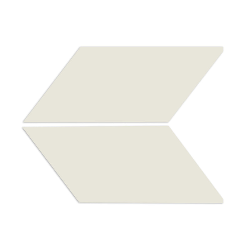 Parallelogram Ivory White 4"x8"
