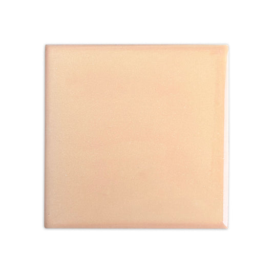 Apricot clay tile by Clay Imports with a smooth, slightly glossy finish and subtle texture.