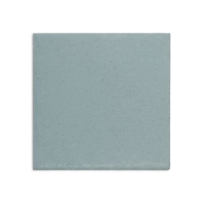 Hot Spring clay tile by Clay Imports, a square piece with a muted blue-green, textured surface.