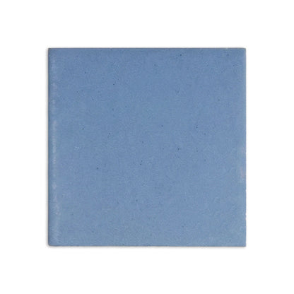 Denim blue square clay tile by Clay Imports with a matte, slightly textured finish.