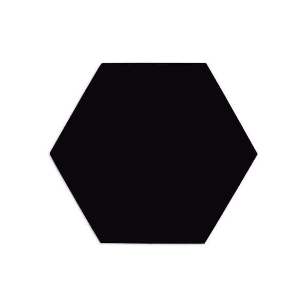 Hexagon Black 4"