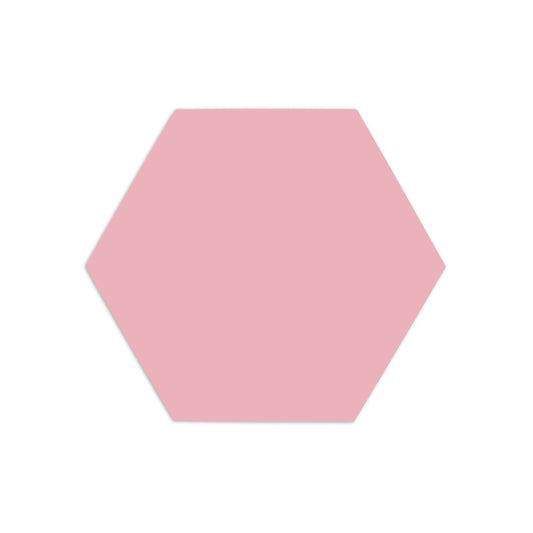 Hexagon Pink Guava 4"