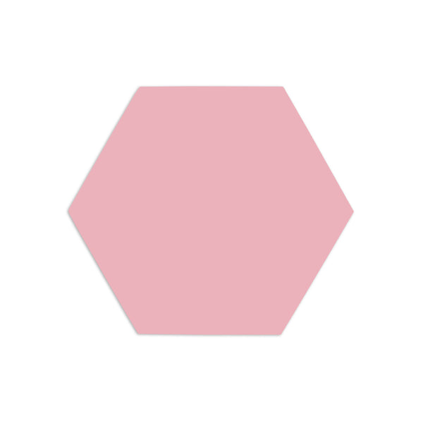 Hexagon Pink Guava 4"