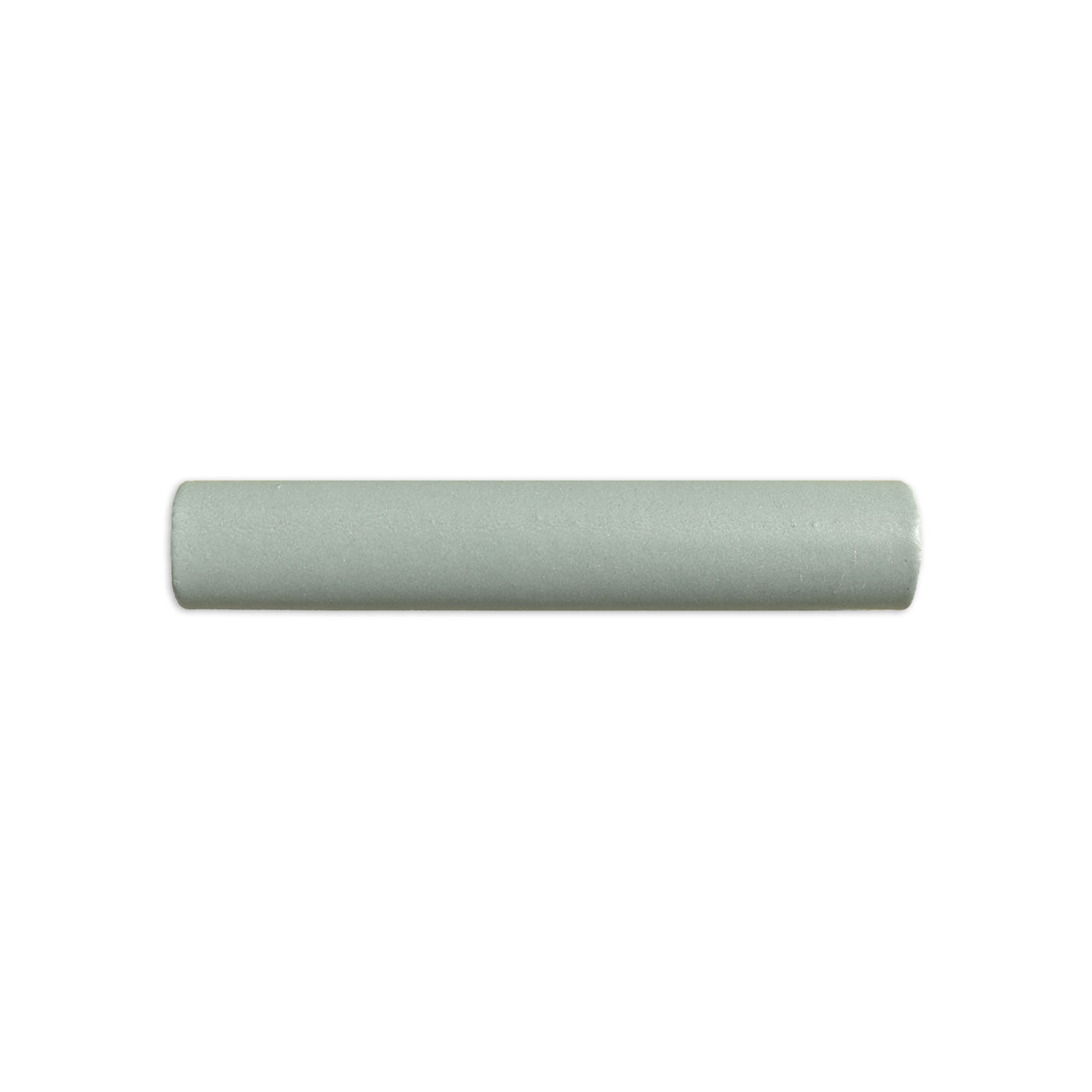 Light green-gray pencil liner solid tile by Clay Imports, cylindrical with a smooth, matte finish.
