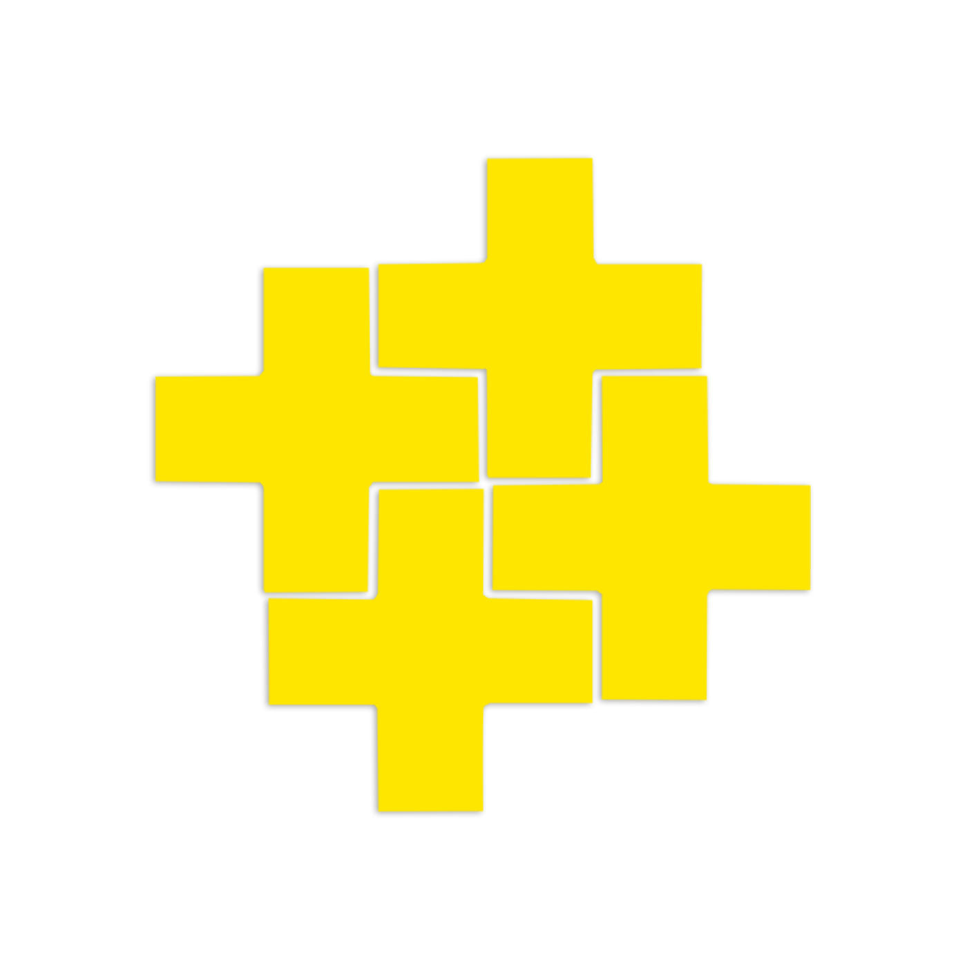 Signal Yellow Tile 4"