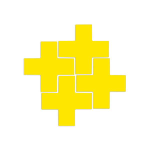 Signal Yellow Tile 4"