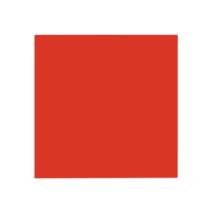 Poppy red clay tile by Clay Imports in a square shape with clean edges.
