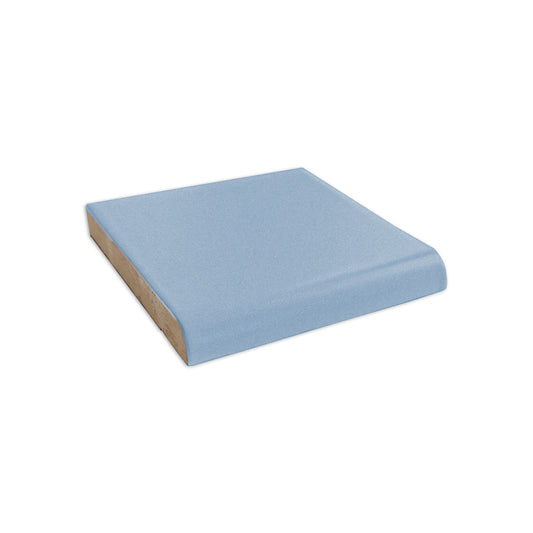 Single Bullnose Blue Agate Matte Tile 4.25x4.25