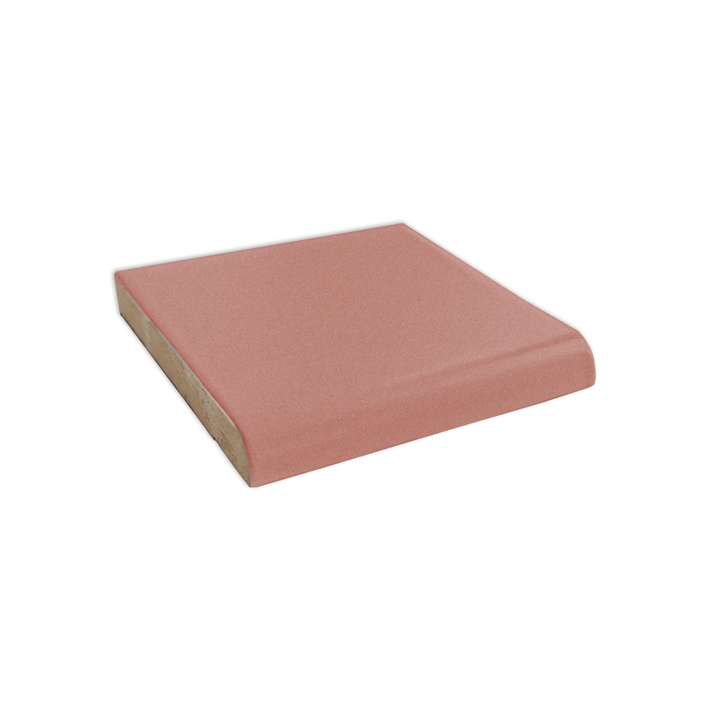 Single Bullnose Pink Granite Matte Tile 4.25x4.25