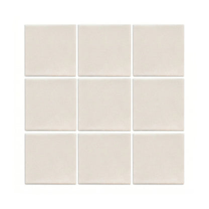 Twine clay tiles from Clay Imports, light beige and square, arranged in a 3x3 grid with subtle texture.
