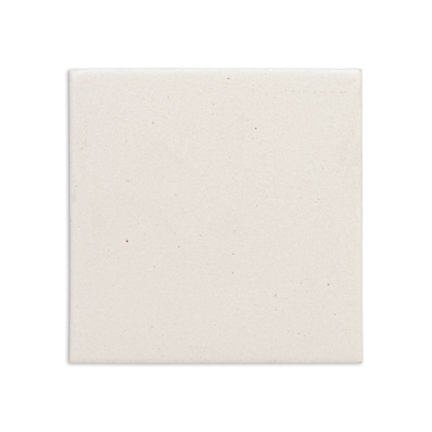Mexican Vanilla 4.25x4.25 solid tile by Clay Imports, with a creamy, textured, matte finish and subtle flecks.