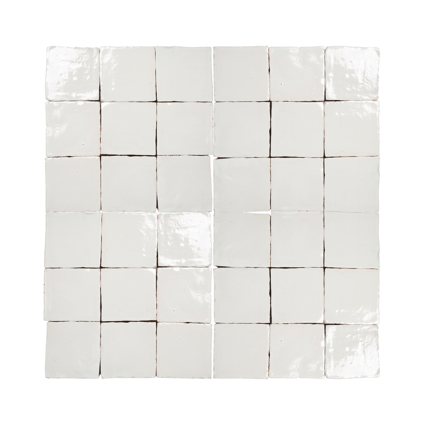 Saltillo Zellige White Gloss 4x4