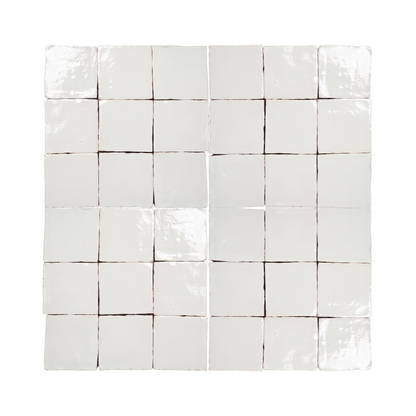 Saltillo Zellige White Gloss 4x4