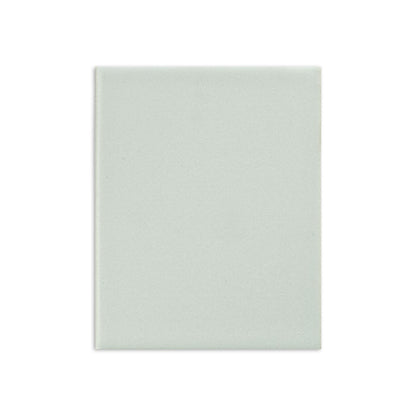 Light greenish-grey matte 4x5 tile by Clay Imports with a subtle textured surface.