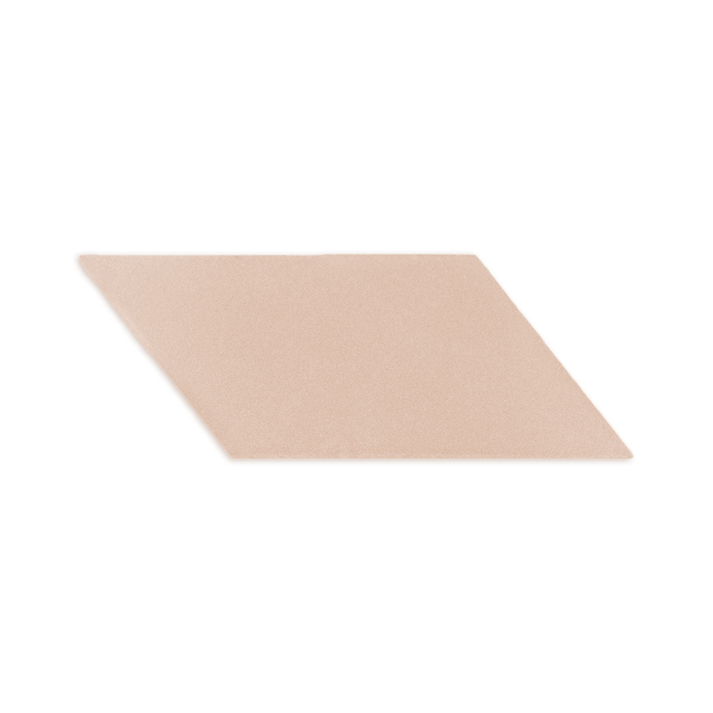 Parallelogram clay tile in light sand beige by Clay Imports, with a matte, subtly textured finish.