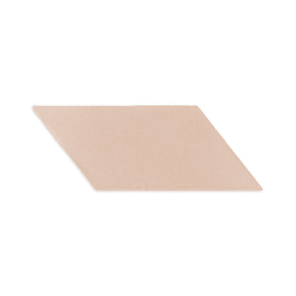 Parallelogram clay tile in light sand beige by Clay Imports, with a matte, subtly textured finish.