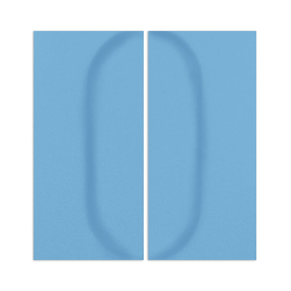 Oval Baby Blue 4"x8"