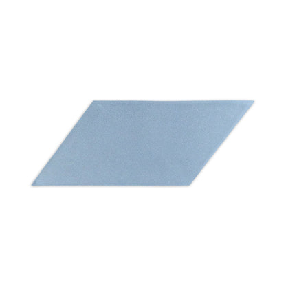 Blue parallelogram clay tile by Clay Imports with a matte finish.