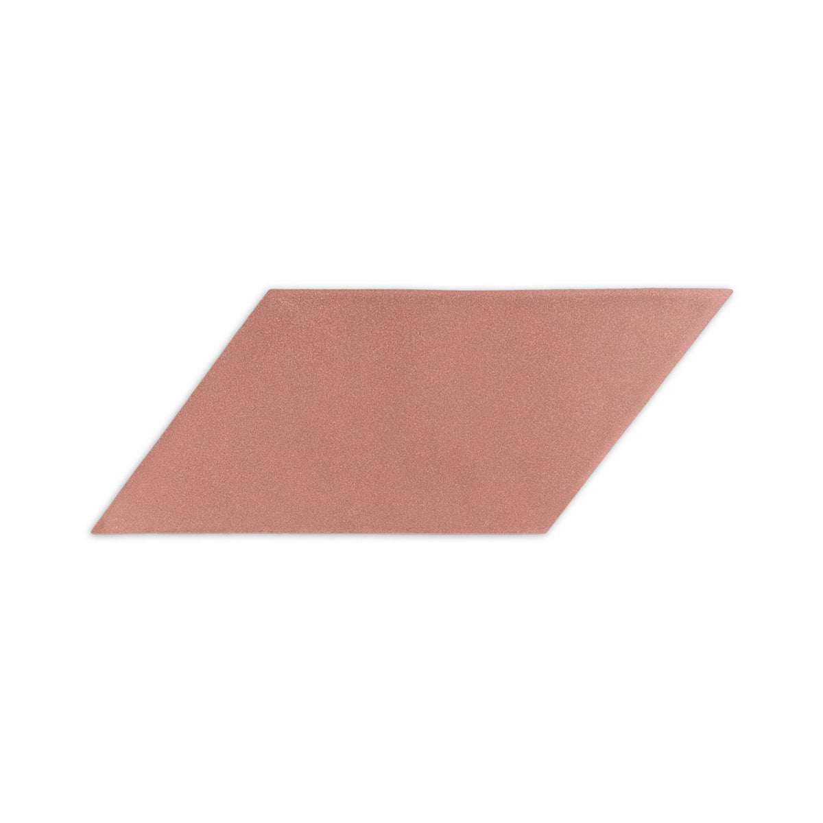 Pink granite parallelogram tile by Clay Imports with a textured finish on a white background.