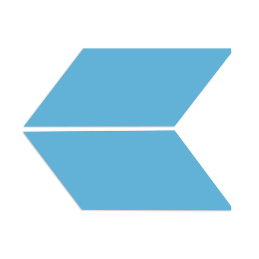 Parallelogram Turquoise 4x8