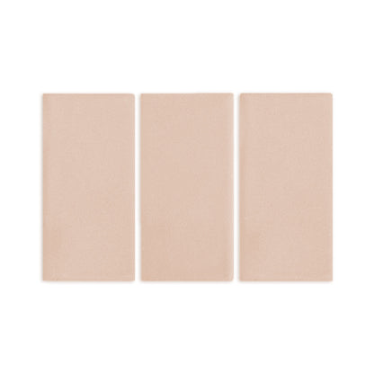 Sand-colored rectangular clay tiles by Clay Imports, three pieces arranged vertically with a subtle texture.