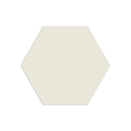 Glazed Hexagon Smooth Tupelo Blanco 4"