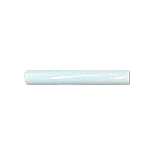 Pencil Liner Rain Crackle tile by Clay Imports, a light blue-green glazed tile with a crackled texture.