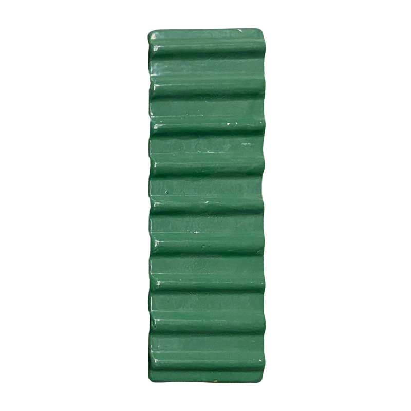 Glazed Seersucker Lucky Green 4"x12"