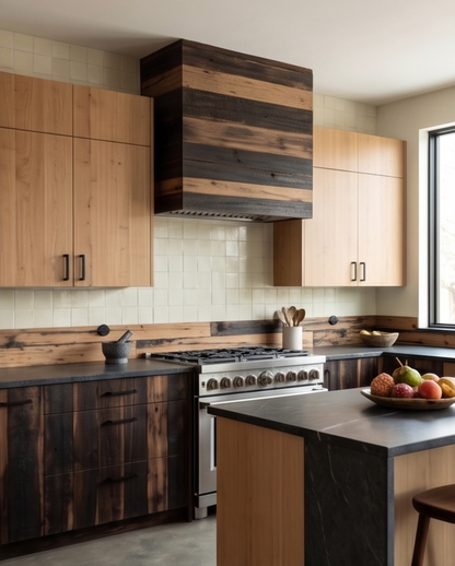 White 4.25x4.25 inch clay tiles by Clay Imports, installed as a textured kitchen backsplash.