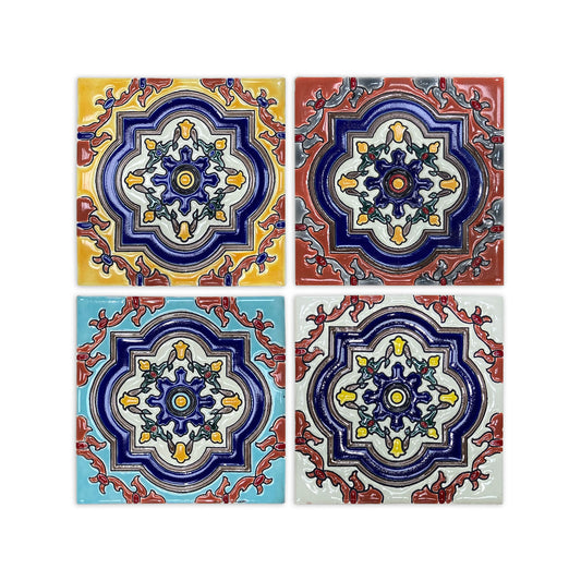 [Bundle] Relief Quatrefoil Mix 4"x4" | 8 SF