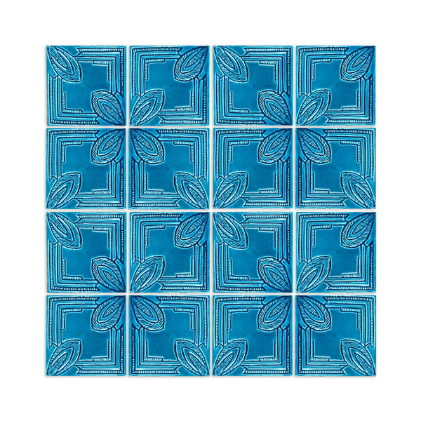Granada Turquoise Crackle 4"x4"