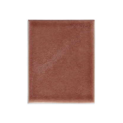 Brownish-red Tamarindo Gloss tile sample by Clay Imports, featuring a subtle crazed glaze texture.