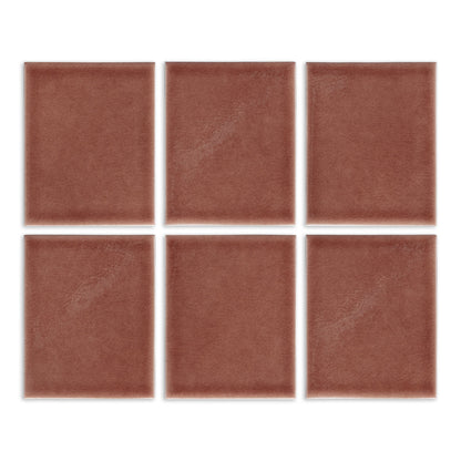 Tamarindo glossy solid tiles by Clay Imports with a subtle crackled texture, arranged in a grid.