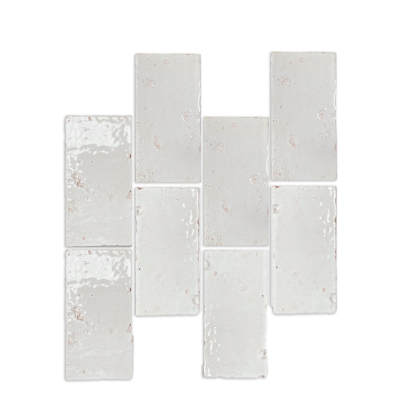 Glazed Antique White Gloss 4"x8"