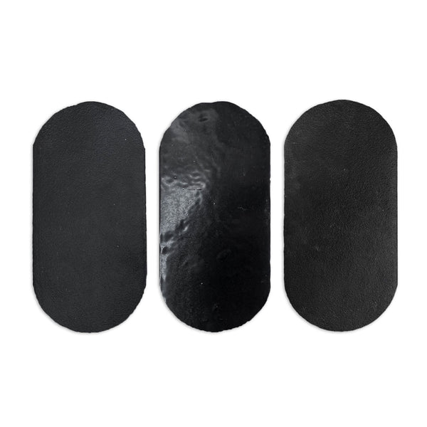 Glazed Uvas Smooth Noir Black 4"x8"