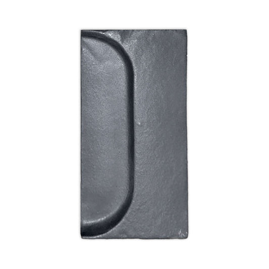 [Sample] Oval Black Suede 4x8