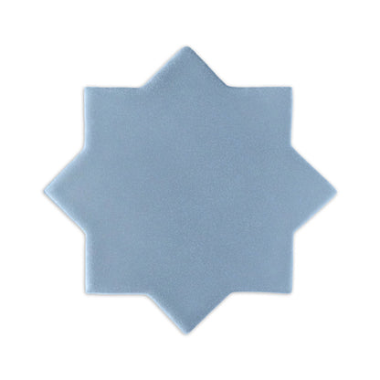 Blue Agate Star & Cross clay tile by Clay Imports, with a matte finish.