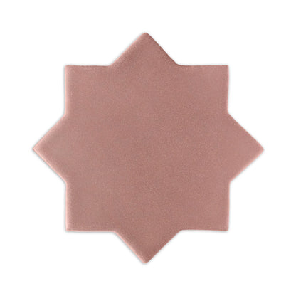 Star Pink Granite Tile by Clay Imports with a textured finish, casting a subtle shadow.