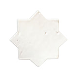 Glazed Antique Star & Cross Tupelo Blanco 5.5"