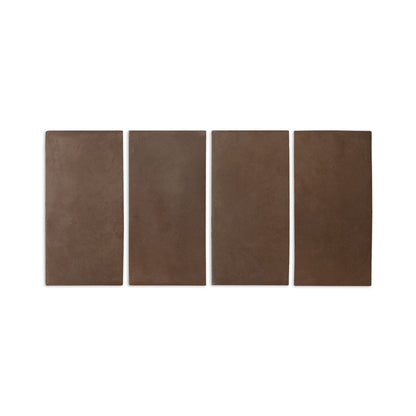 [Sample] Pressed Terracotta Brown 6"x11"