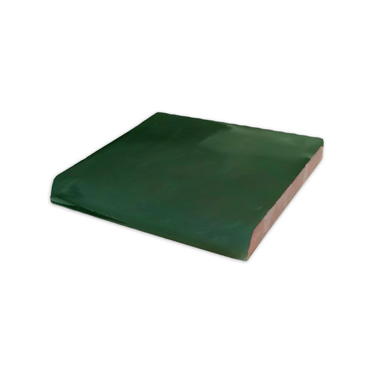 Single Bullnose Bottle Green 6x6
